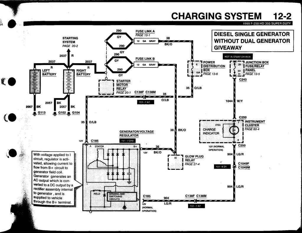 1999 Alternator wiring - Ford Truck Enthusiasts Forums