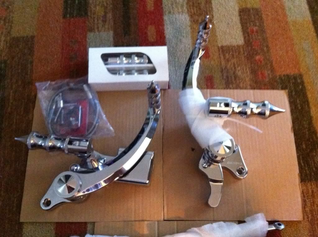 Accutronix Forward Controls w/ matching passenger pegs. Honda Fury