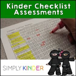 Checklist Assessments for Kindergarten
