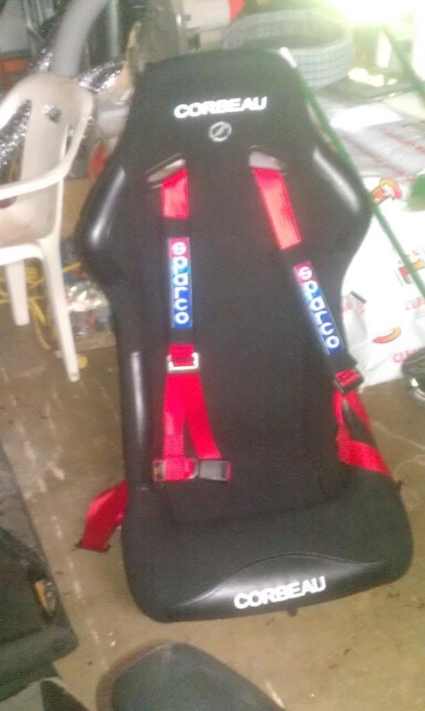 FS/FT corbeau seat/sparco beat with pads/mk2 custom base 350 obo (need