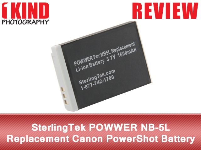 Review: SterlingTek POWWER NB-5L Replacement Canon PowerShot Battery Review: SterlingTek POWWER NB-5L Replacement Canon PowerShot Battery