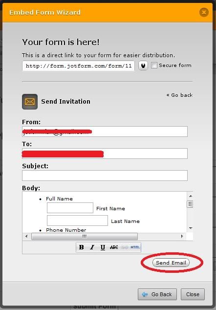 How to embed Jotform in an email Image 6 Screenshot 135