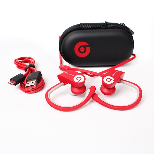 New Beats by dre Powerbeats2 Wireless Headphones RED for Sport / Gym | eBay