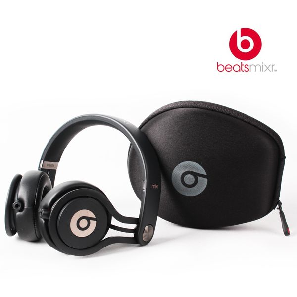 New Genuine Beats by Dr. Dre Mixr Neon Black GOLD DJ Swivel Headphones