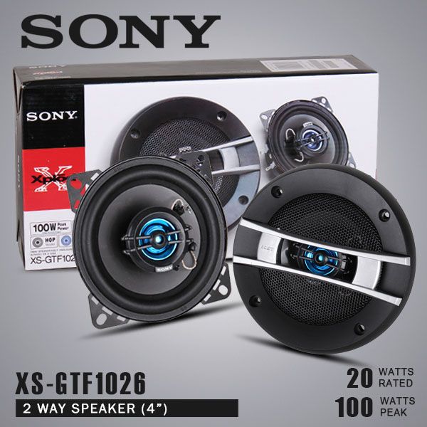 NEW 2012 Sony XSGTF1026 10CM 2way Xplod Car Speakers eBay