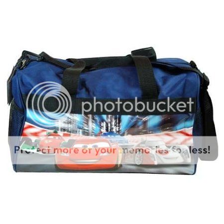 Cars 600D Polyester Duffle Bag with Printed PVC Side Panels Free s H