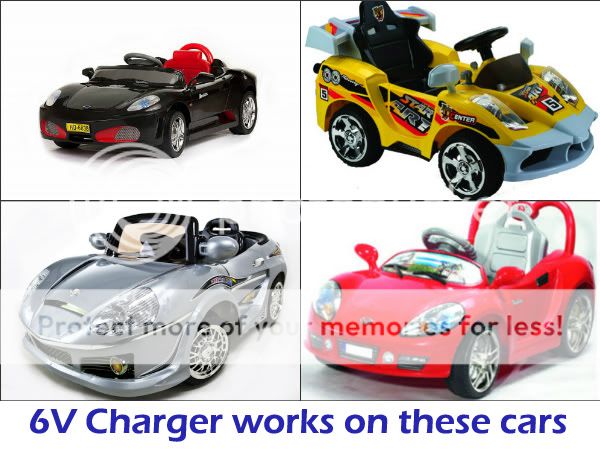 6V Charger For Power Wheels Ride On Car 6 Volts  