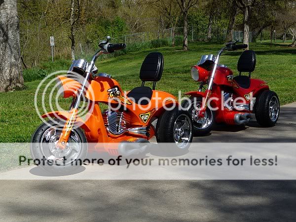 Kids Orange Ride on Chopper Power Motorcycle 12v Wheels  