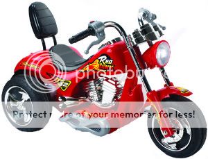 Kids Motorcycle 12v Power Chopper Ride On Wheels Red  