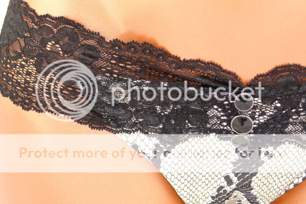 Beach Bunny Lace black magic cobra bikini sz XS top & XL bottom  