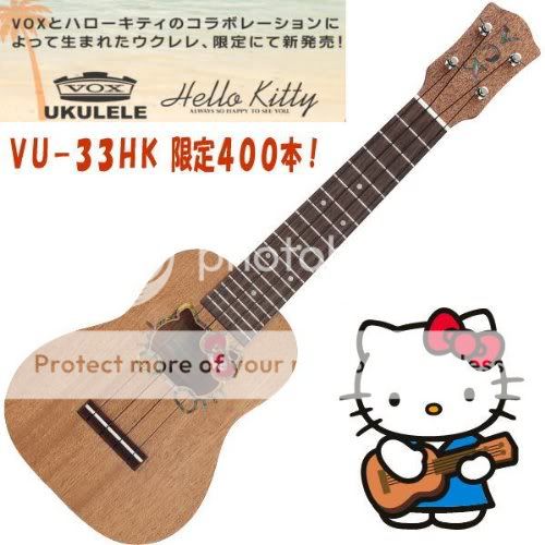 New Hello Kitty x VOX Collaboration VU 33HK Ukulele Limited 400 