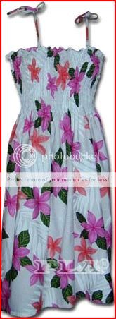 WOMEN HAWAIIAN FLORAL SMOCKED SUMMER SUN DRESS 332 3591  