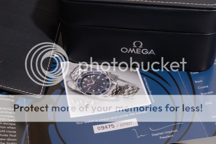 Omega James Bond Seamaster Watch Box RARE Discontinued