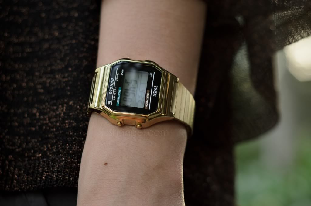timex gold watch vintage