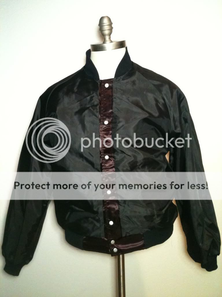   MICHAEL JACKSON JACKSONS WORLD TOUR 1984 Black Satin PEPSI TOUR JACKET