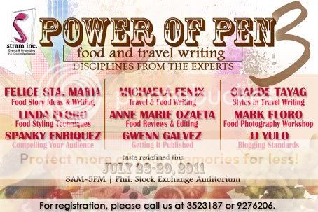 Power of Pen 3 - A Food and Travel Writing Workshop with the Icons - CertifiedFoodies.com