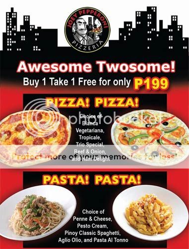 Joey Pepperoni Pizzeria's Awesome Twosome Promo for only Php 199 - CertifiedFoodies.com
