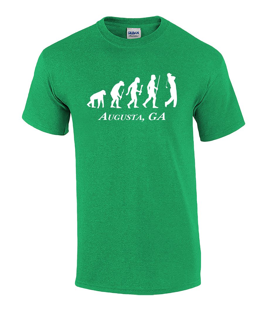 Funny Golf Evolution of Man Augusta Georgia Tournament Tee Shirt Irish Green - Bild 7 von 69