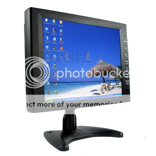 10.4 Touch Screen TFT LCD Monitor with VGA AV PAL/NTSC for Home 