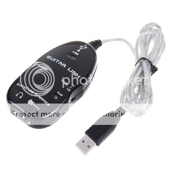 130CM USB Guitar Link Cable for PC/Mac Music Recording System Audio