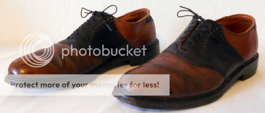Vintage Foot Joy Leather Saddle Oxford Shoe Mens Size 11 D  