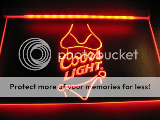 W1406COORS Light Bikini Beer Bar Neon Light Sign