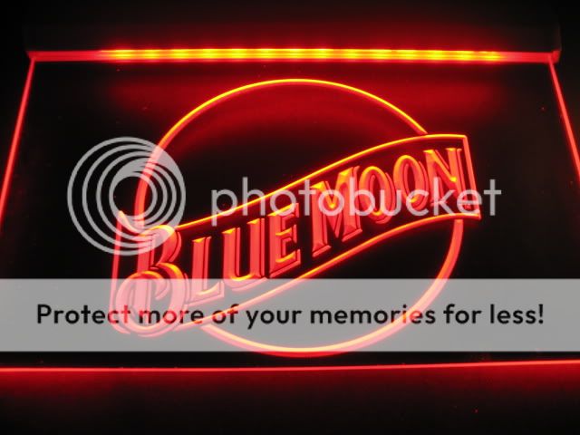 W2302BLUE Moon Beer Bar Pub Club New Neon Light Sign