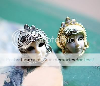 Rhinestones Cleopatra Egypt Doll Queen Head Ring E116 Wholesale Retail 