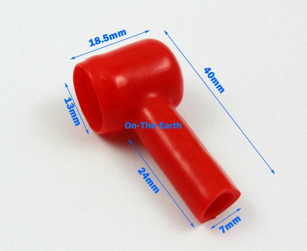 20Pcs Red Soft Plastic Battery Terminal Boots Insulating Protector Covers