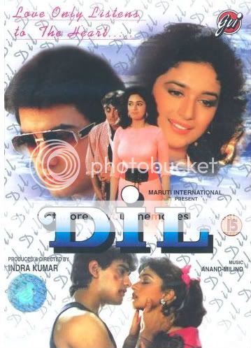 Bollywood Movie DIL DVD starring Aamir Khan Madhuri Dixit Anupam Kher 