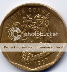 South Africa 20 Cents, 1997  