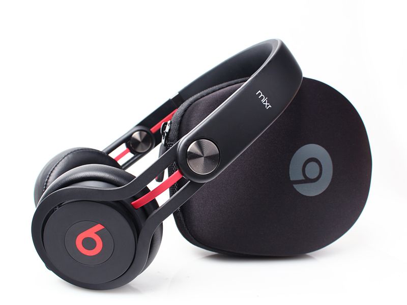 Genuine Beats by Dr. Dre Mixr Neon DJ Swivel Headphones - BLACK