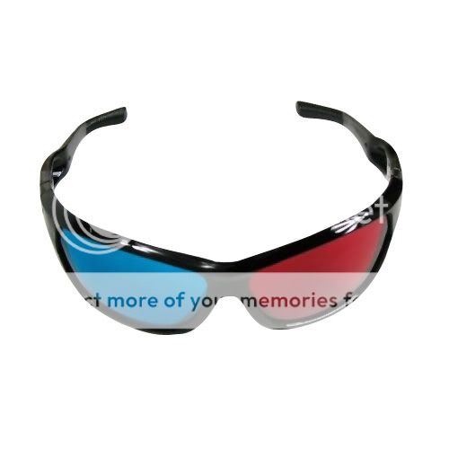 Red Blue 3D Glasses 3D Dimensional TV DVD Movie Game  